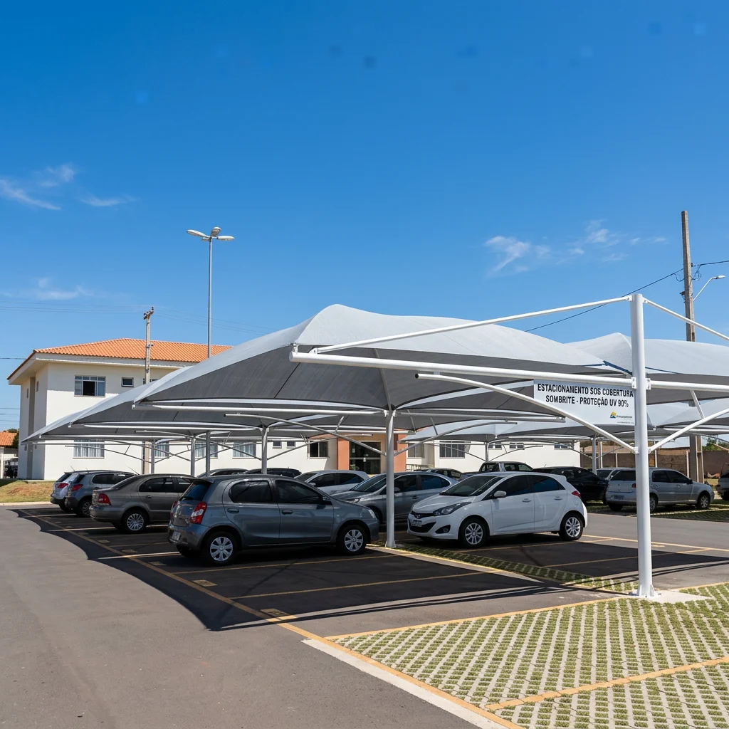 Cobertura de Sombrite (Tela de Sombreamento) — Toldos e Esquadrias