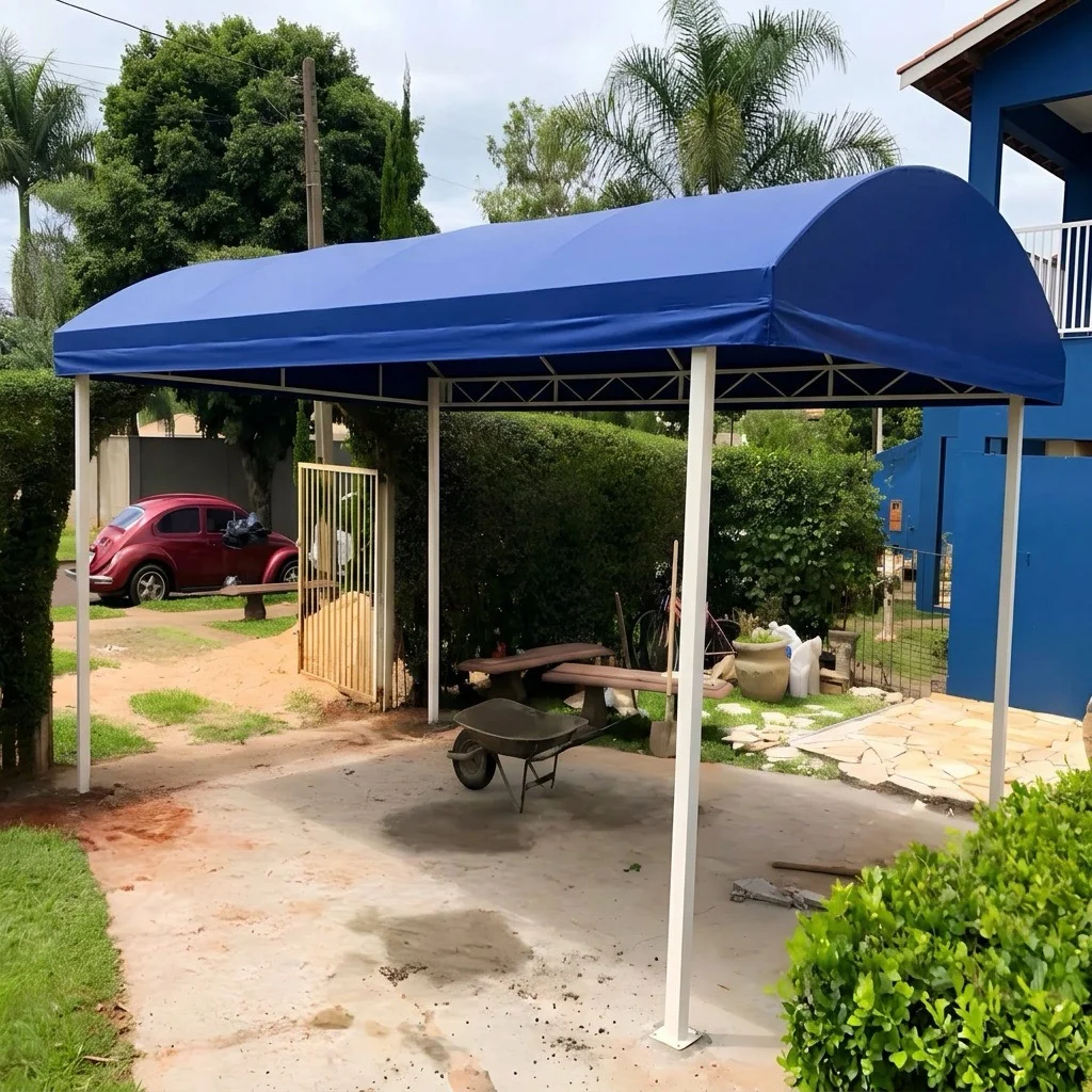 Cobertura Fixa de Lona PVC — Toldos e Esquadrias