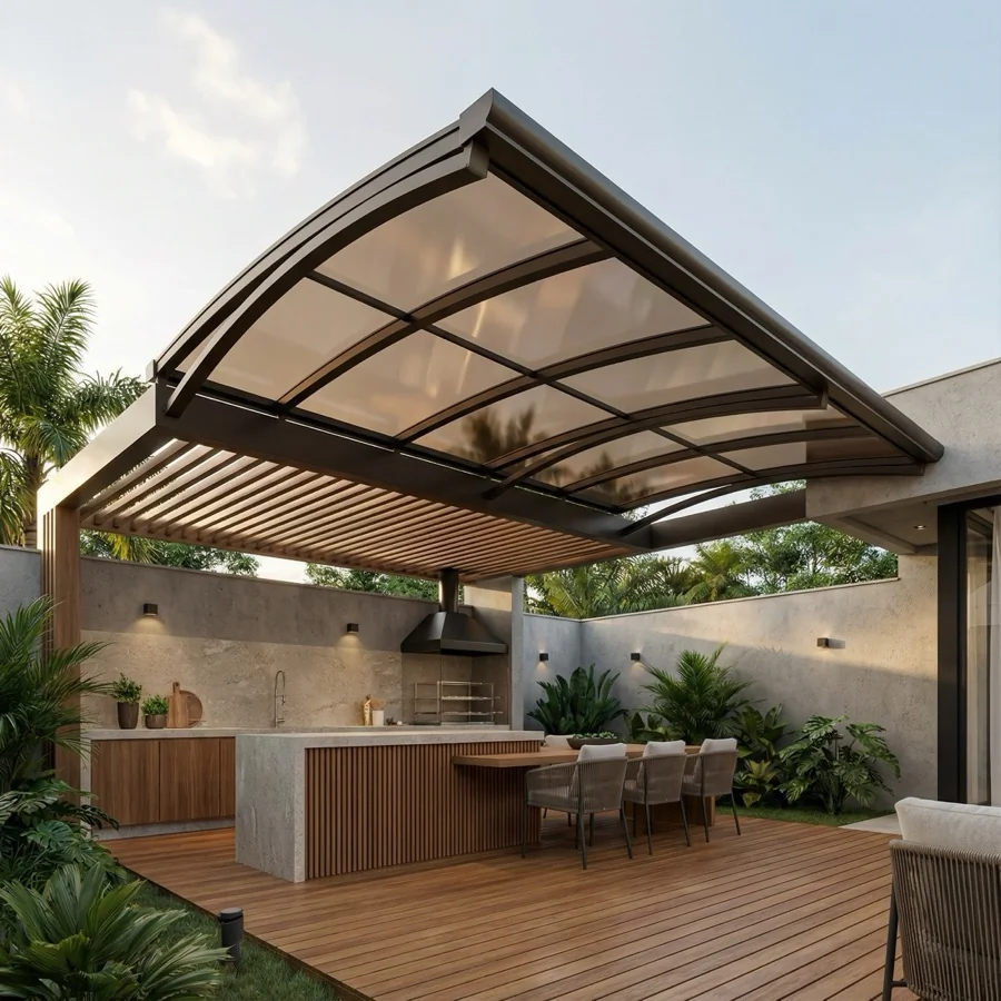 Cobertura para Piscina — Toldos e Esquadrias